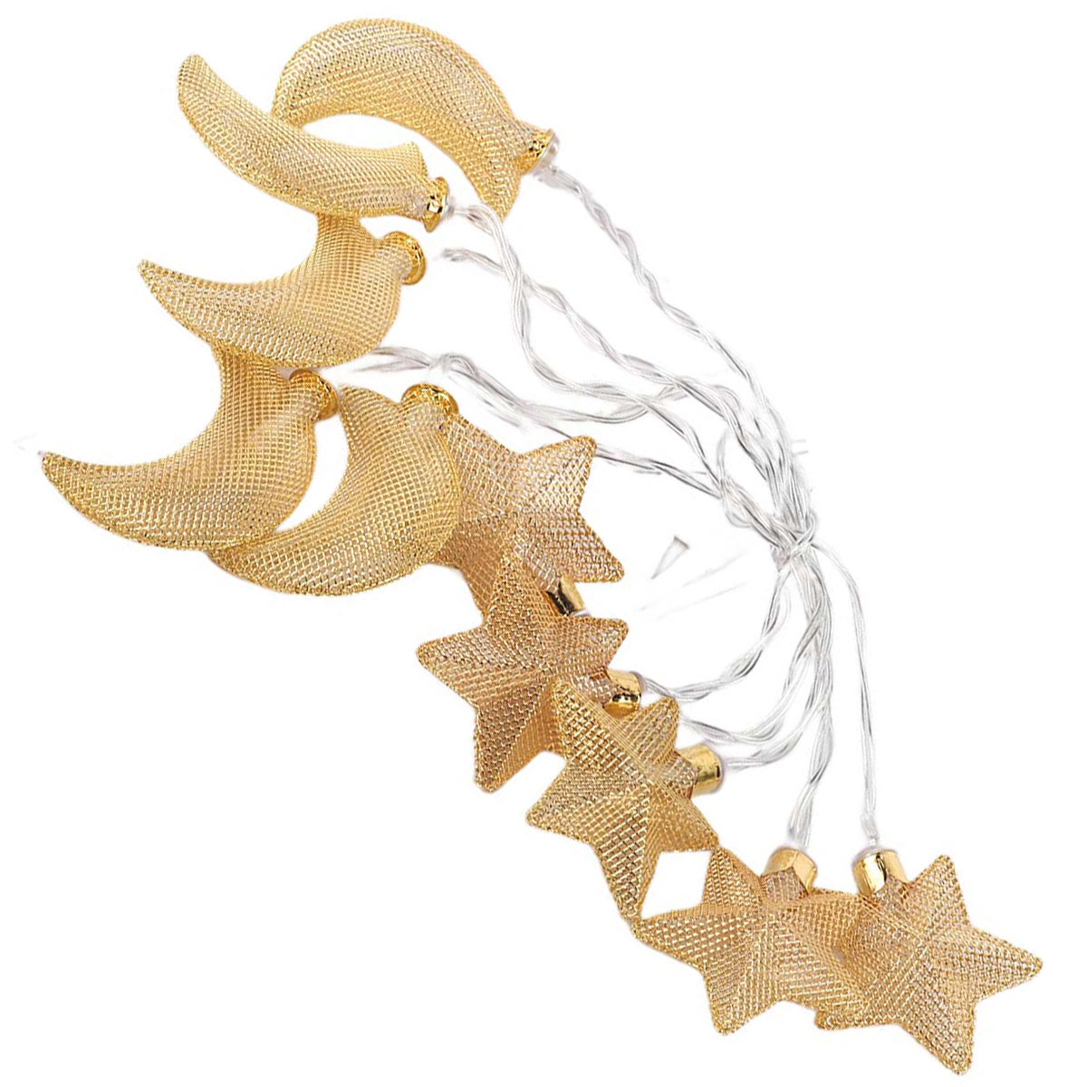 Ramadan Hanging Light 10 Meter Moon & Star Design 6161-3
