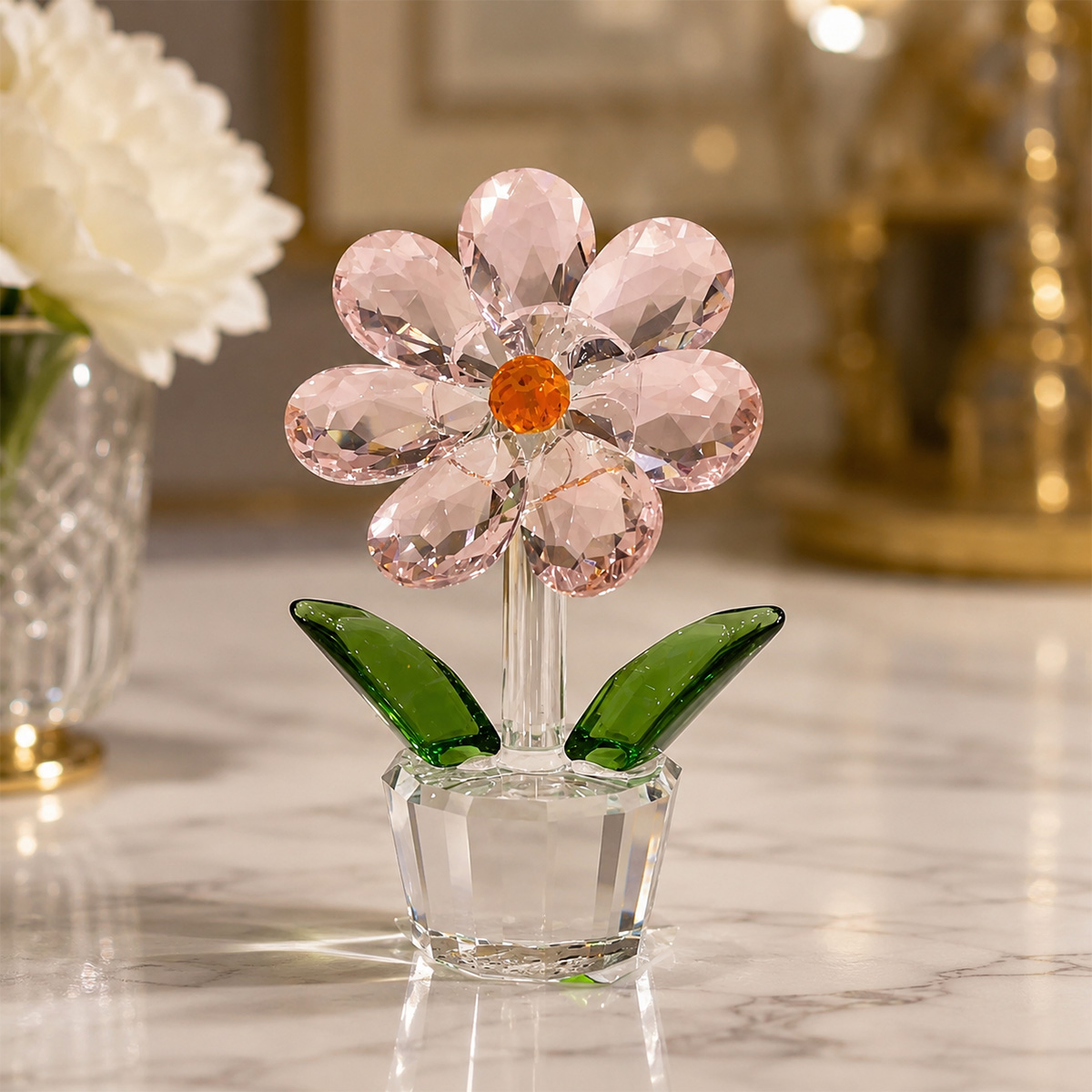 Crystal Flower Ornament