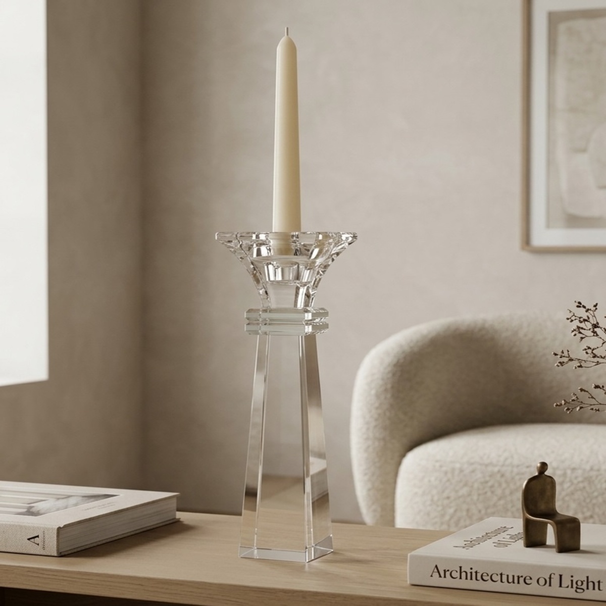 Glass Candle Holder
