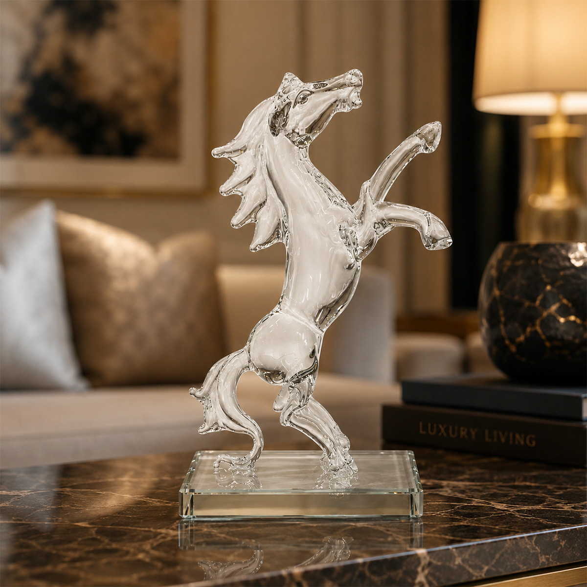 Crystal Horse Figurine