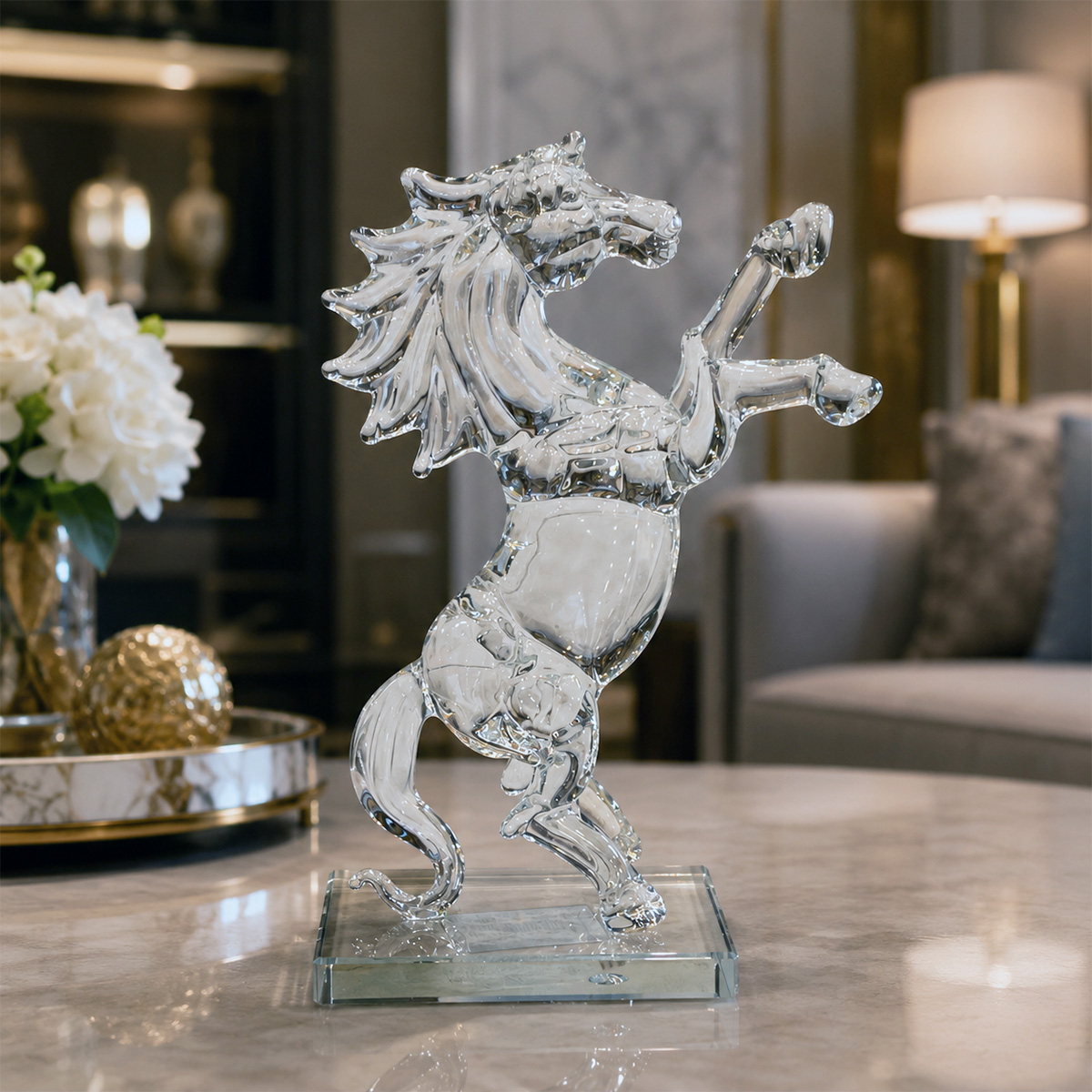 Crystal Horse Figurine