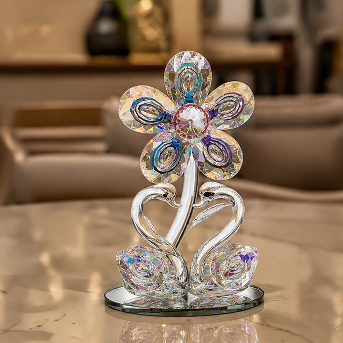 Crystal Flower Ornament