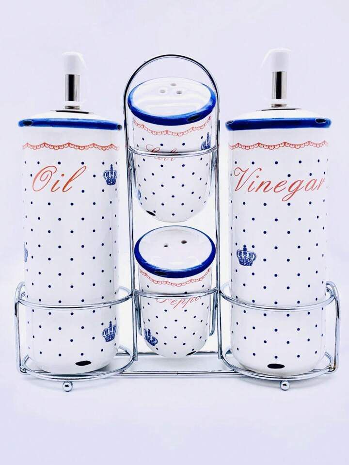 Ceramic Oil & Vinegar Bottle Set