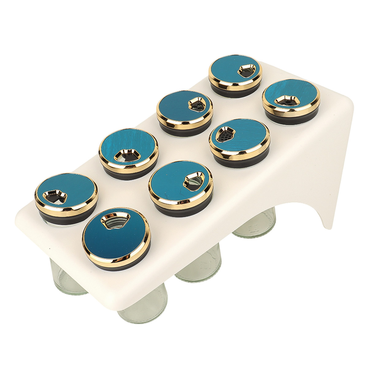 Glass Spice Set 8 Piece
