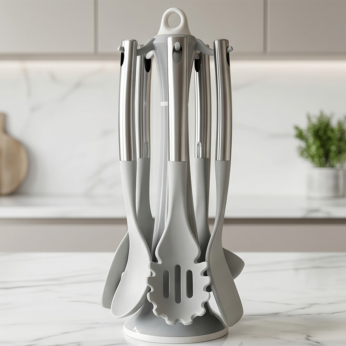 Kitchen Tools Set 6 Piece Silicone Metal