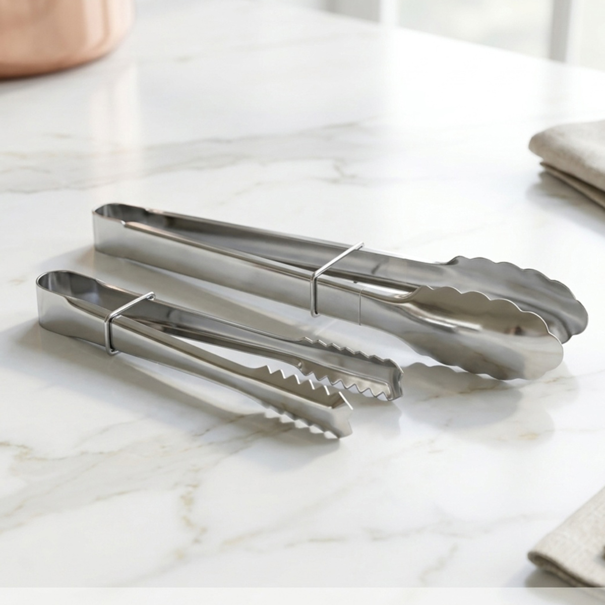 Stainless Steel Tong Set 2 Piece