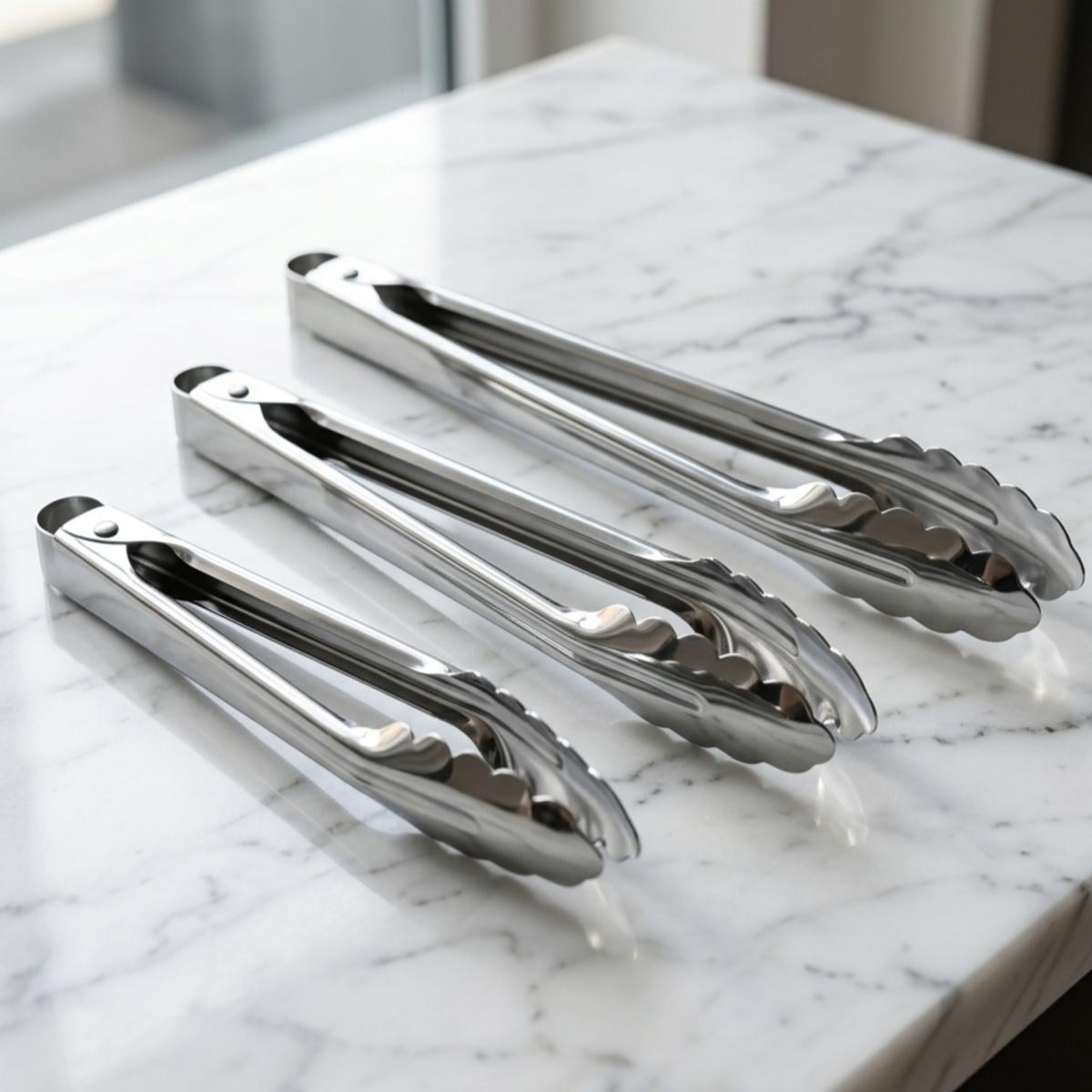 Stainless Steel Tong Set 3 Piece