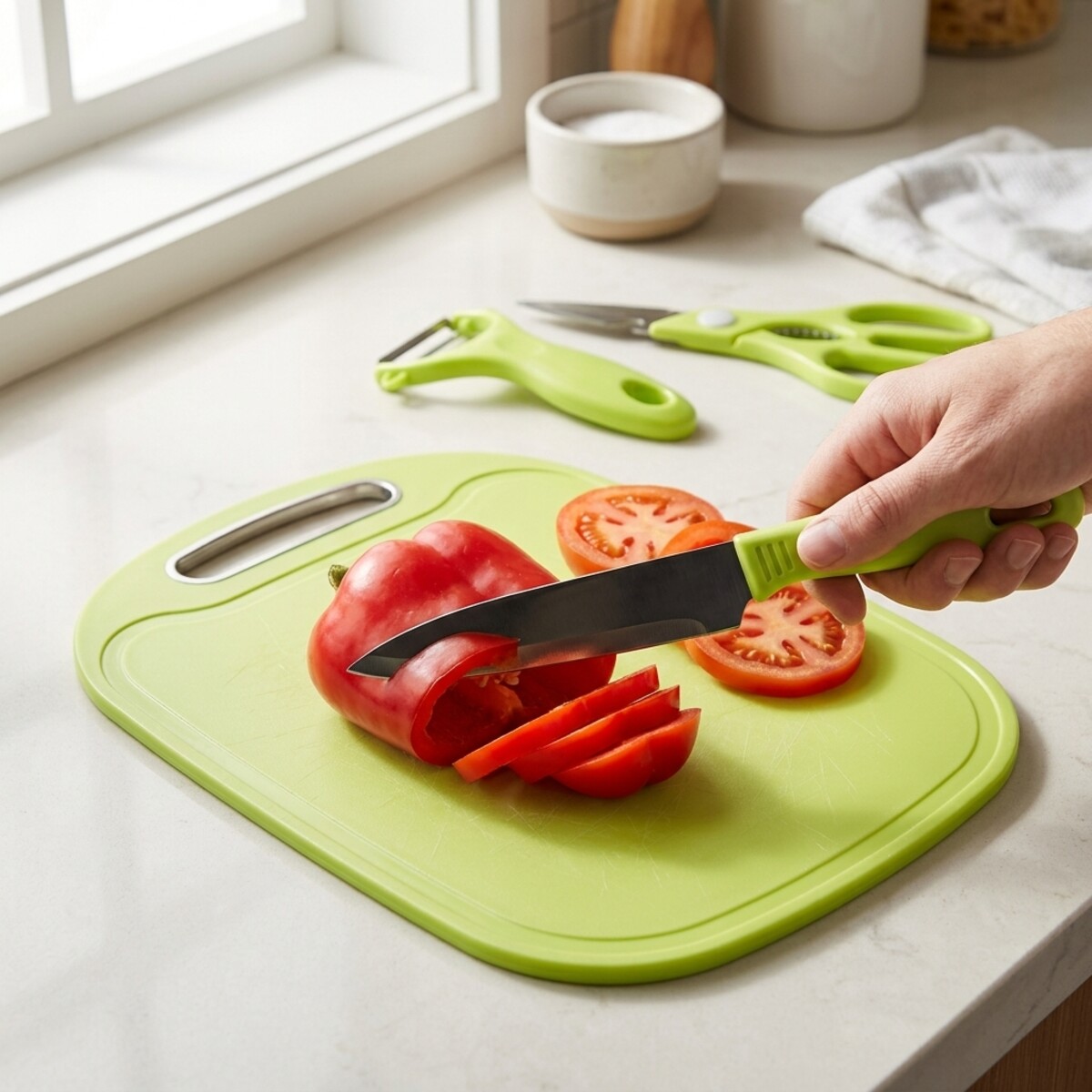 Utility Knife with Cutting Board
