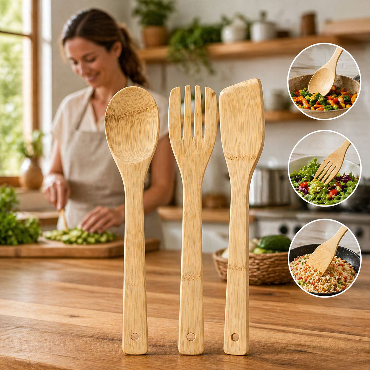 Wooden Spoon Set 3 Piece