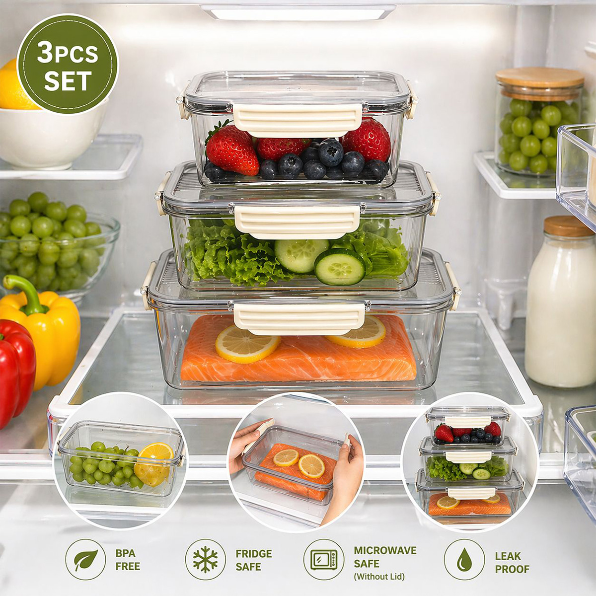 Storage Basket Set 3 Piece