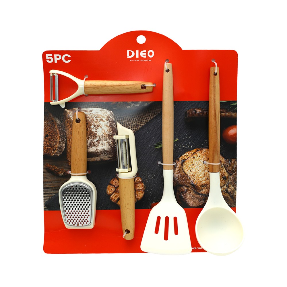 Utensil Gadget Set 5 Piece Beige