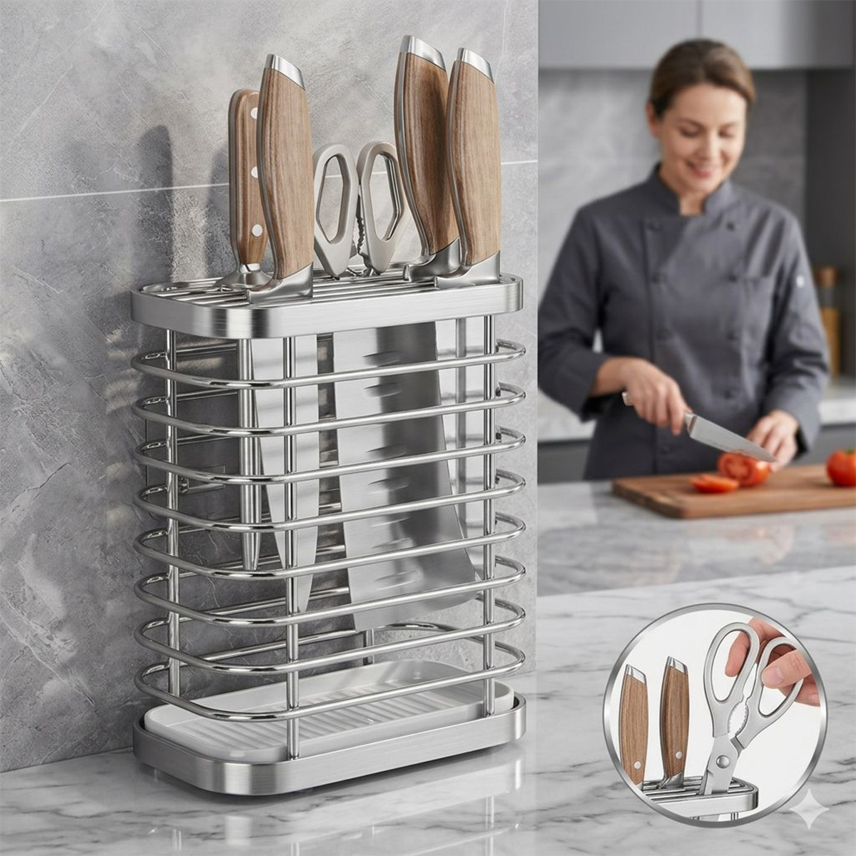 Aluminium Kitchen Tool Holder