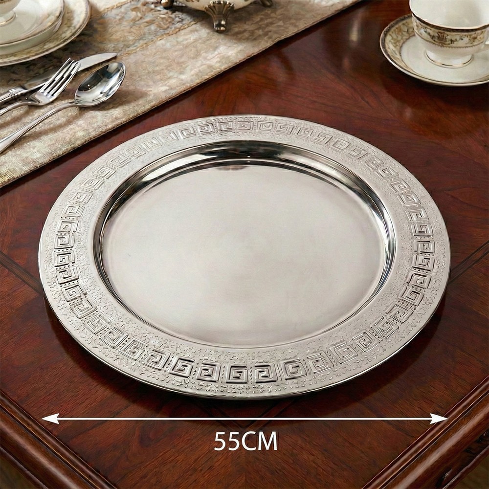 Stainless Steel Round Tray 55cm