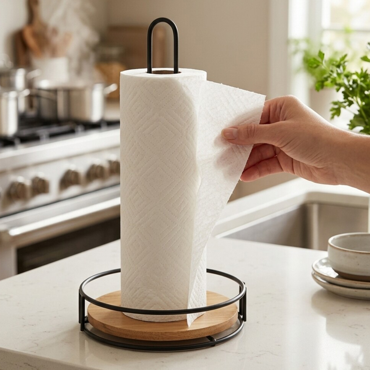 Wooden Tissue Holder
