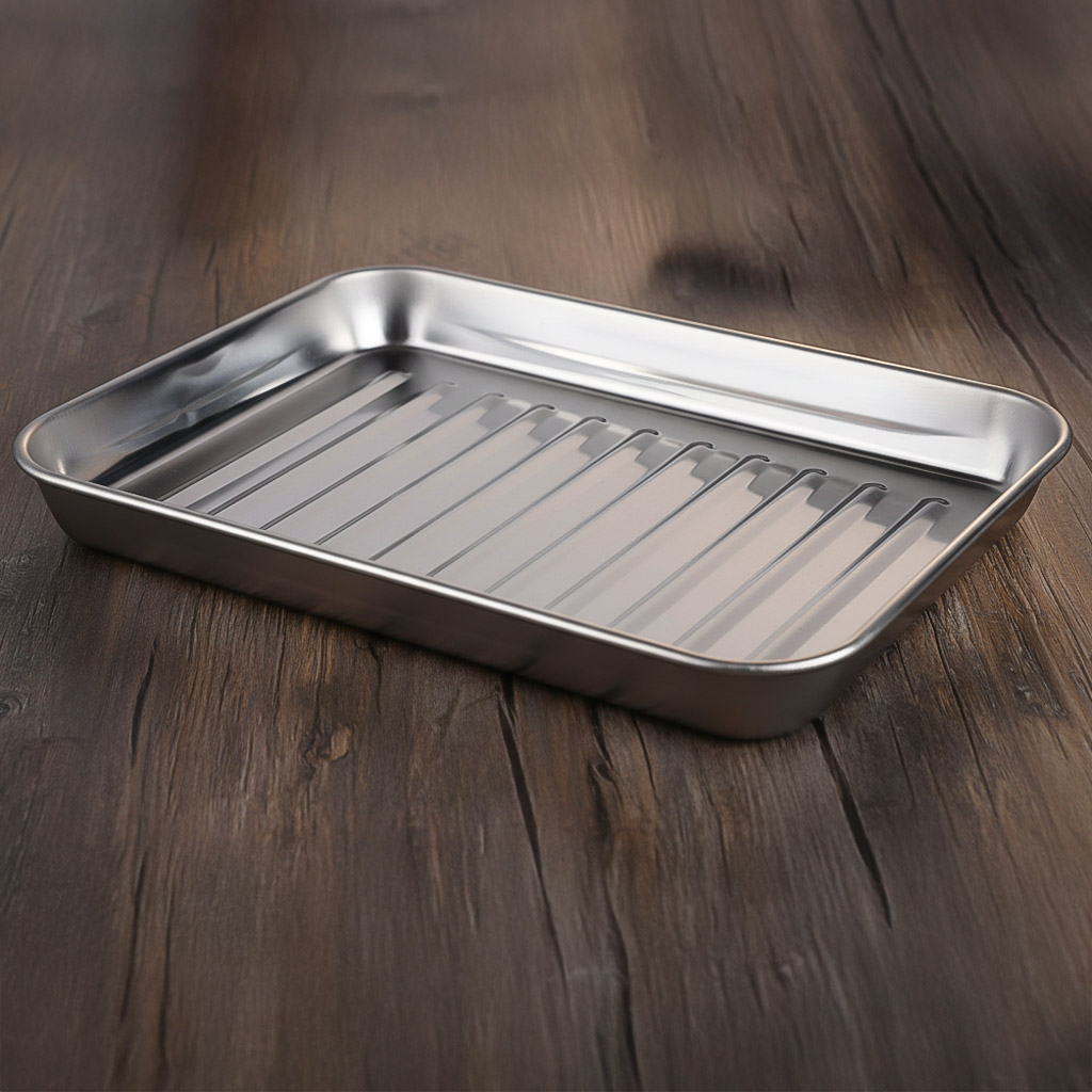 Stainless Steel Rectangular Serving Tray