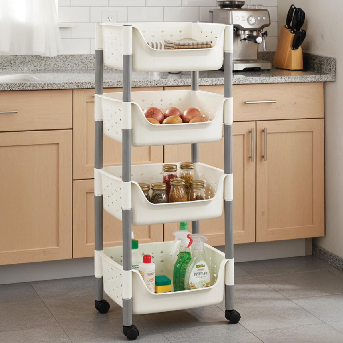 Plastic Vegetable Rack 3 Layer