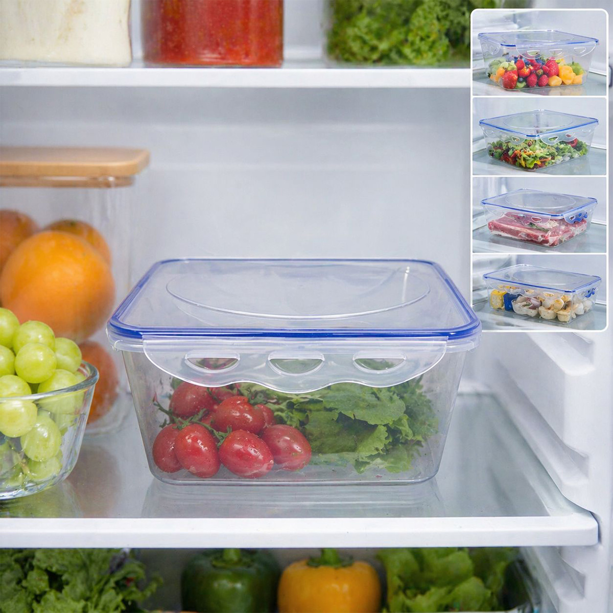Plastic Food Container Square
