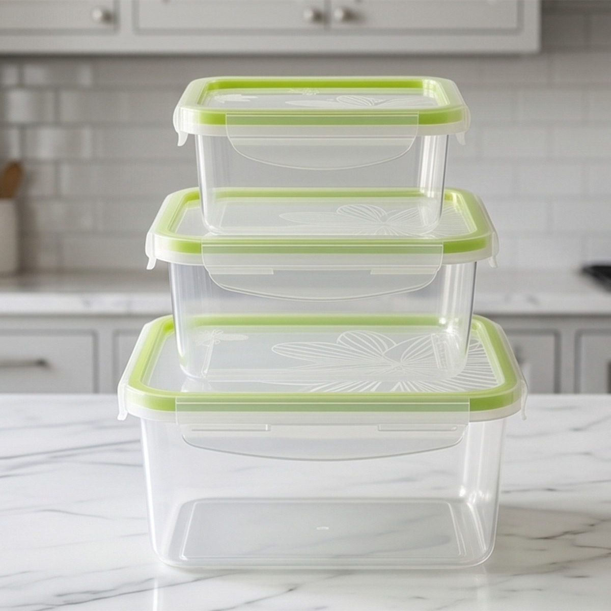 Plastic Container Set 3 Piece