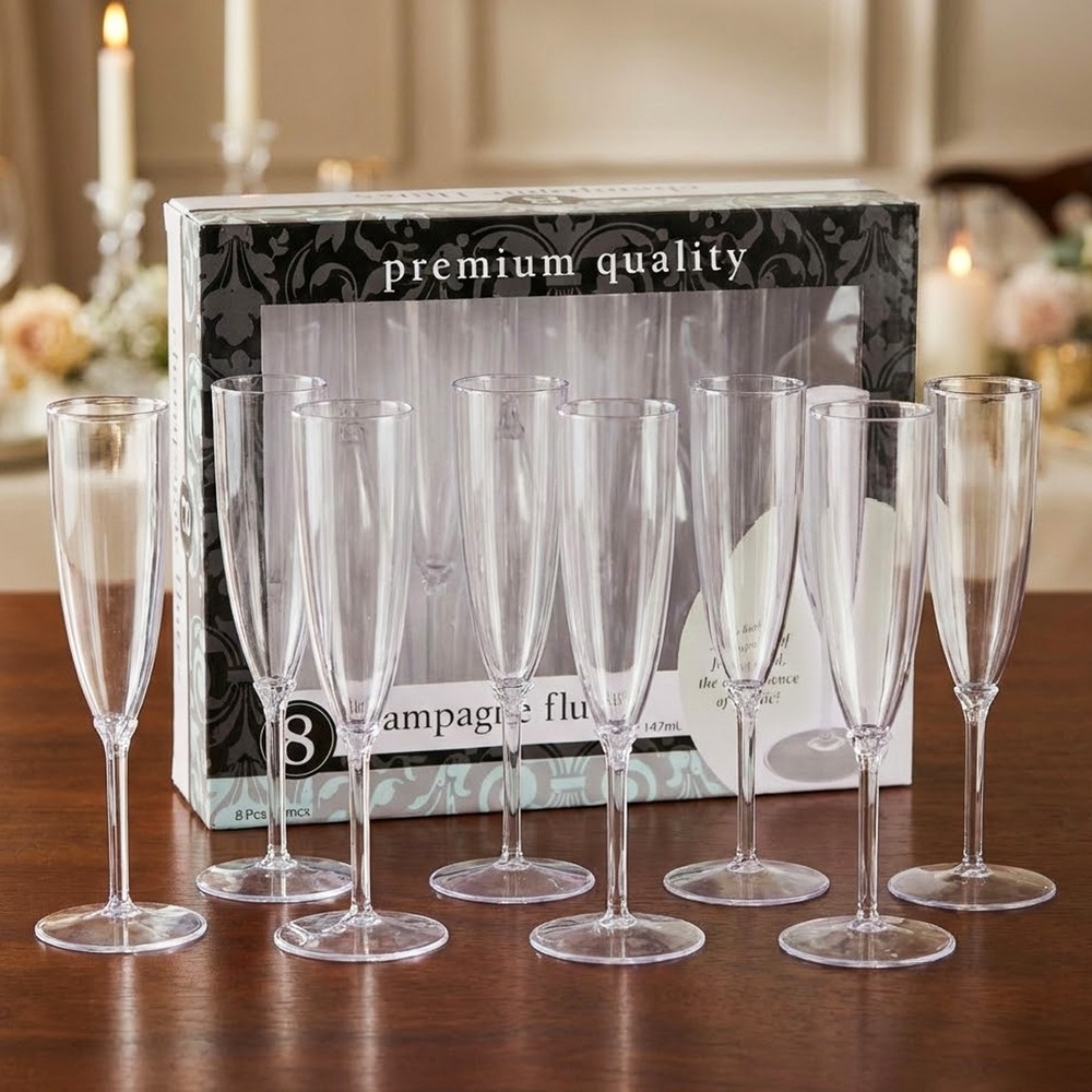 Disposable Champagne Flutes 147ml