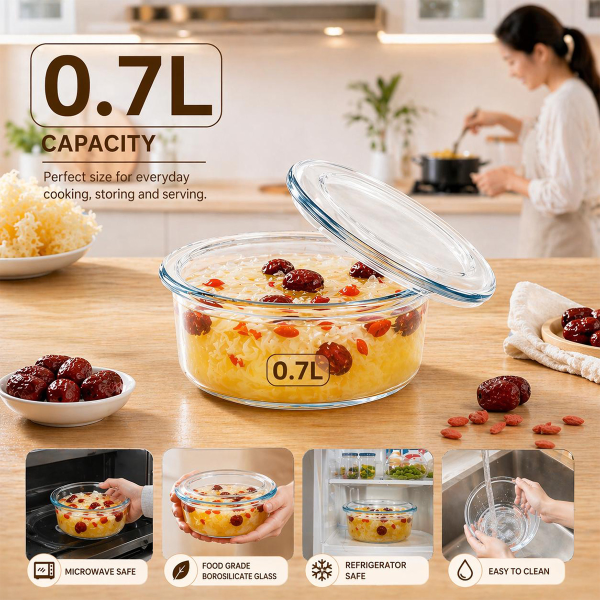 Oven Bowl with Lid
