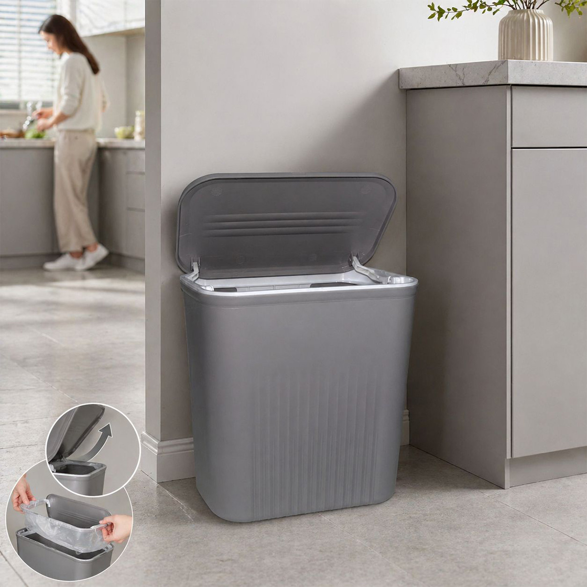 Folding Kitchen Trash Bin