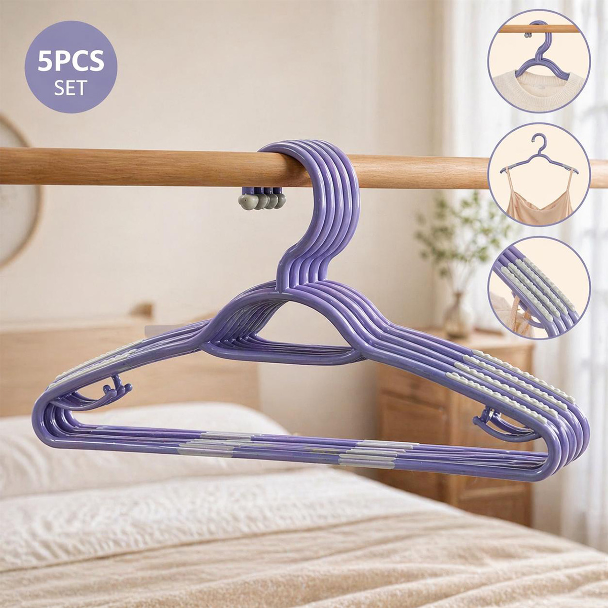 Plastic Hanger Set 5 Piece