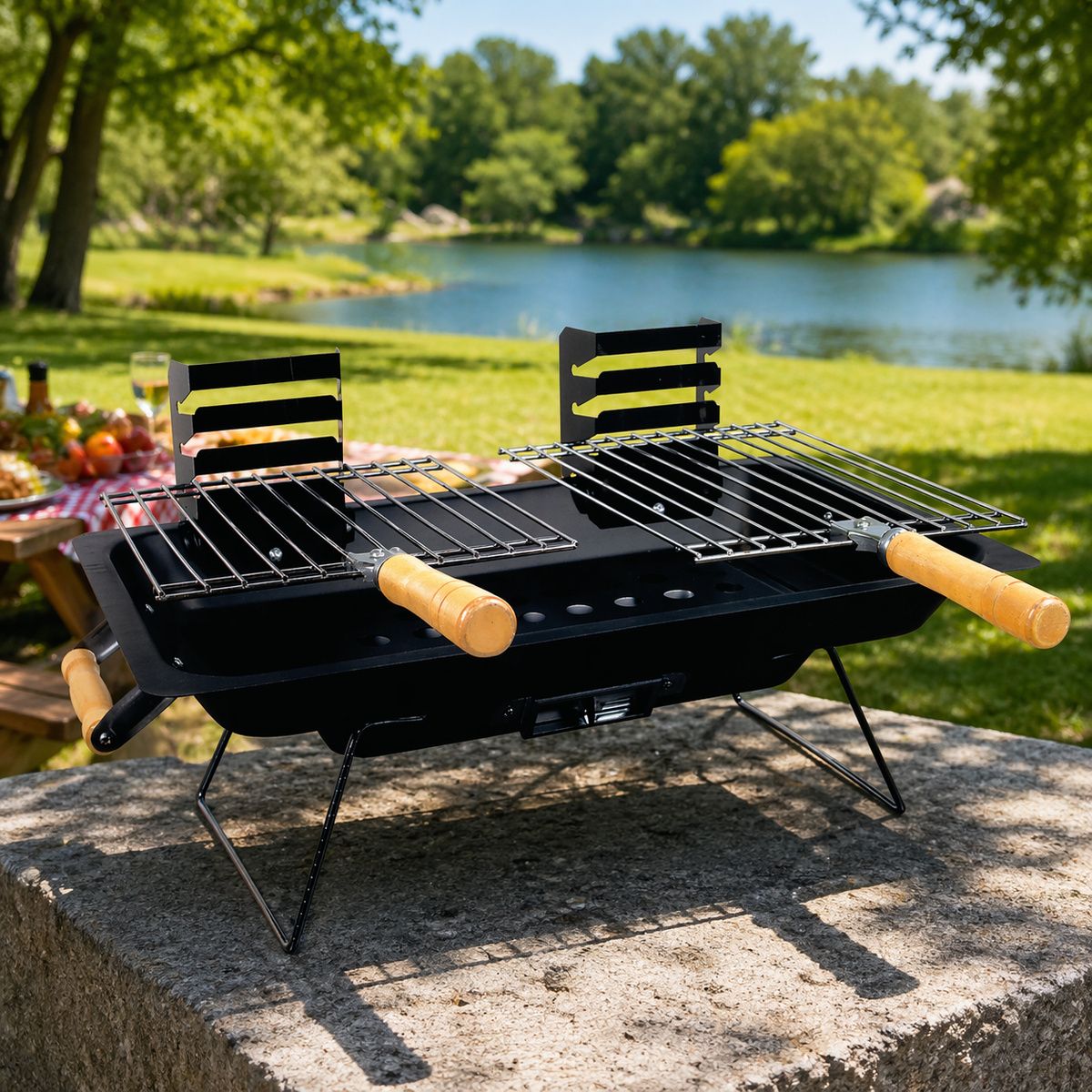 Small BBQ Grill Stand