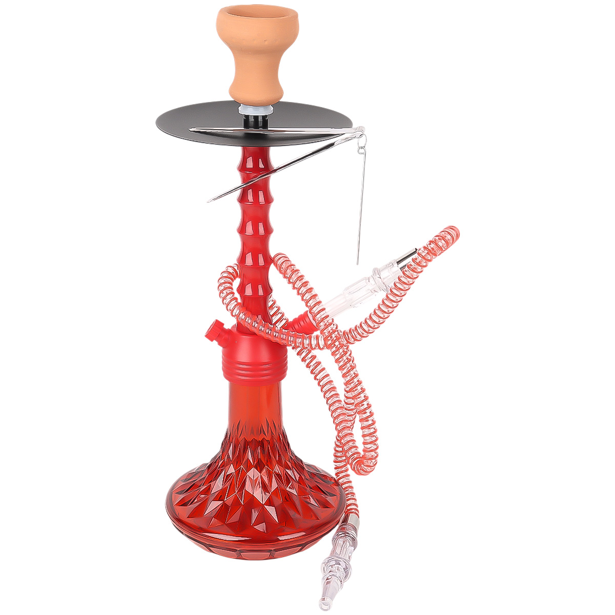 Medium Red Glass Shisha
