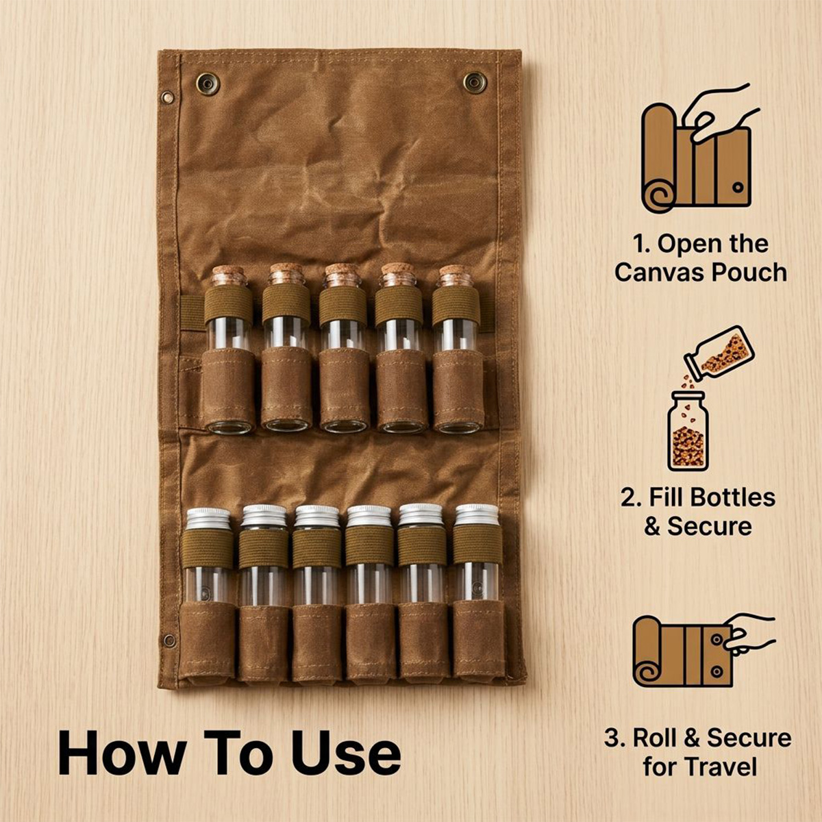 Spice Bottle with Bag