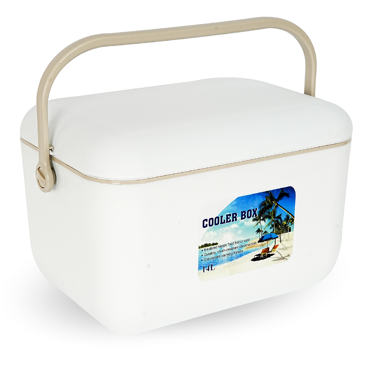 Durable Crush Resistant Insulated Cooler Box 14L