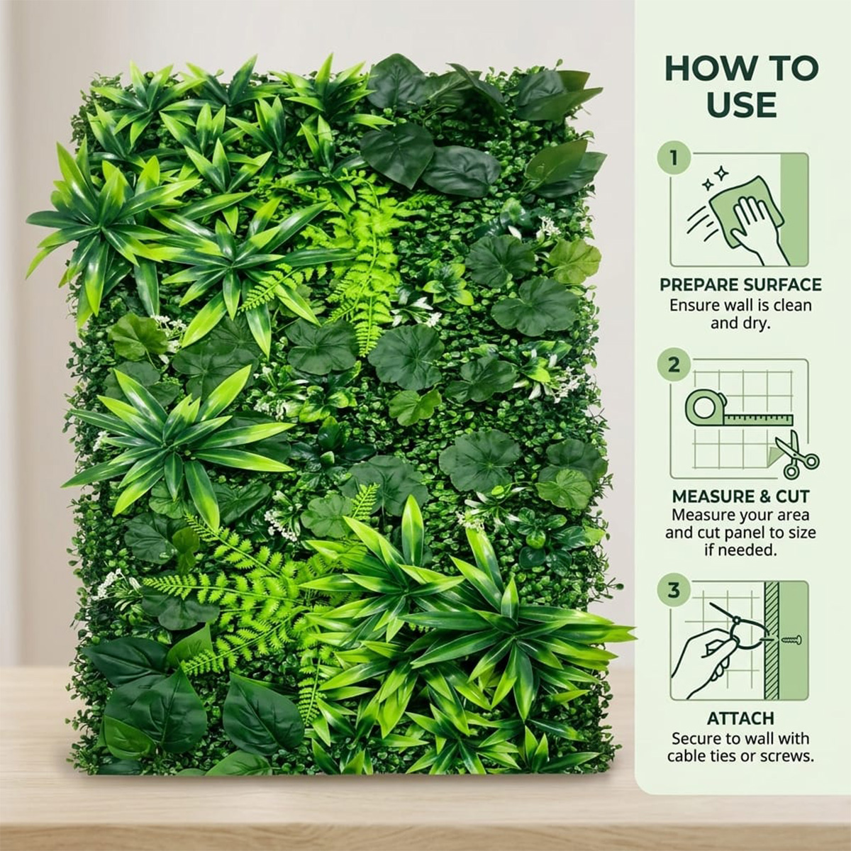 Green Wall 100x50cm