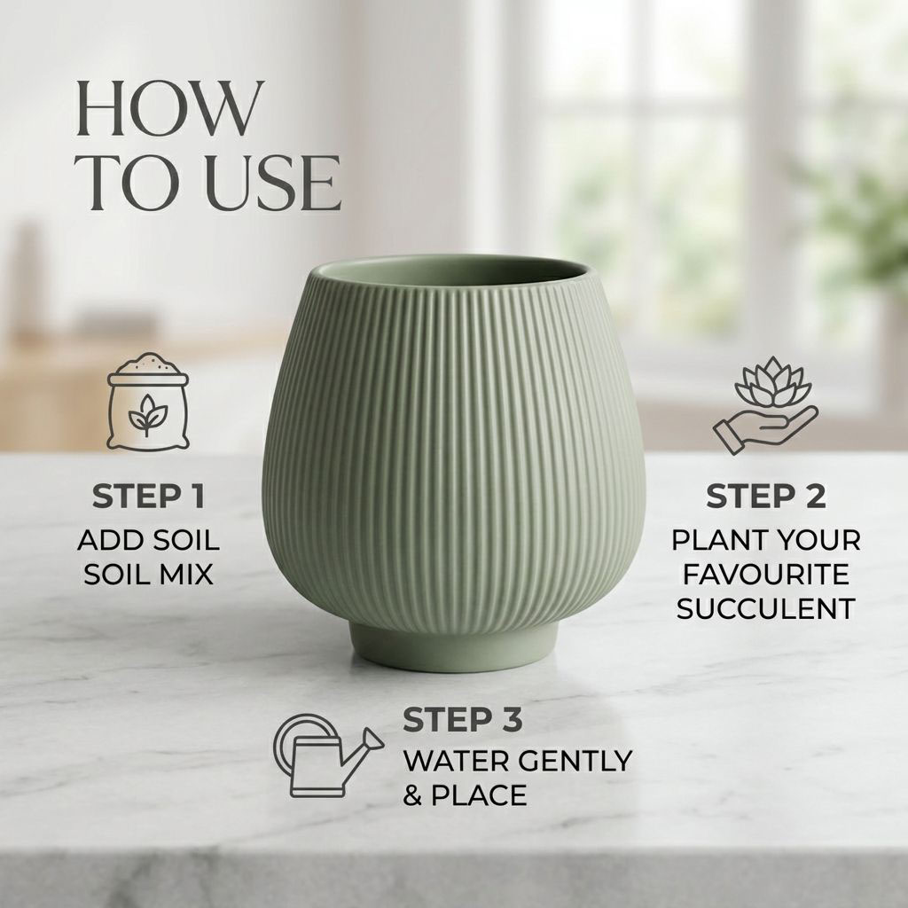 Ceramic Flower Pot 1 Piece