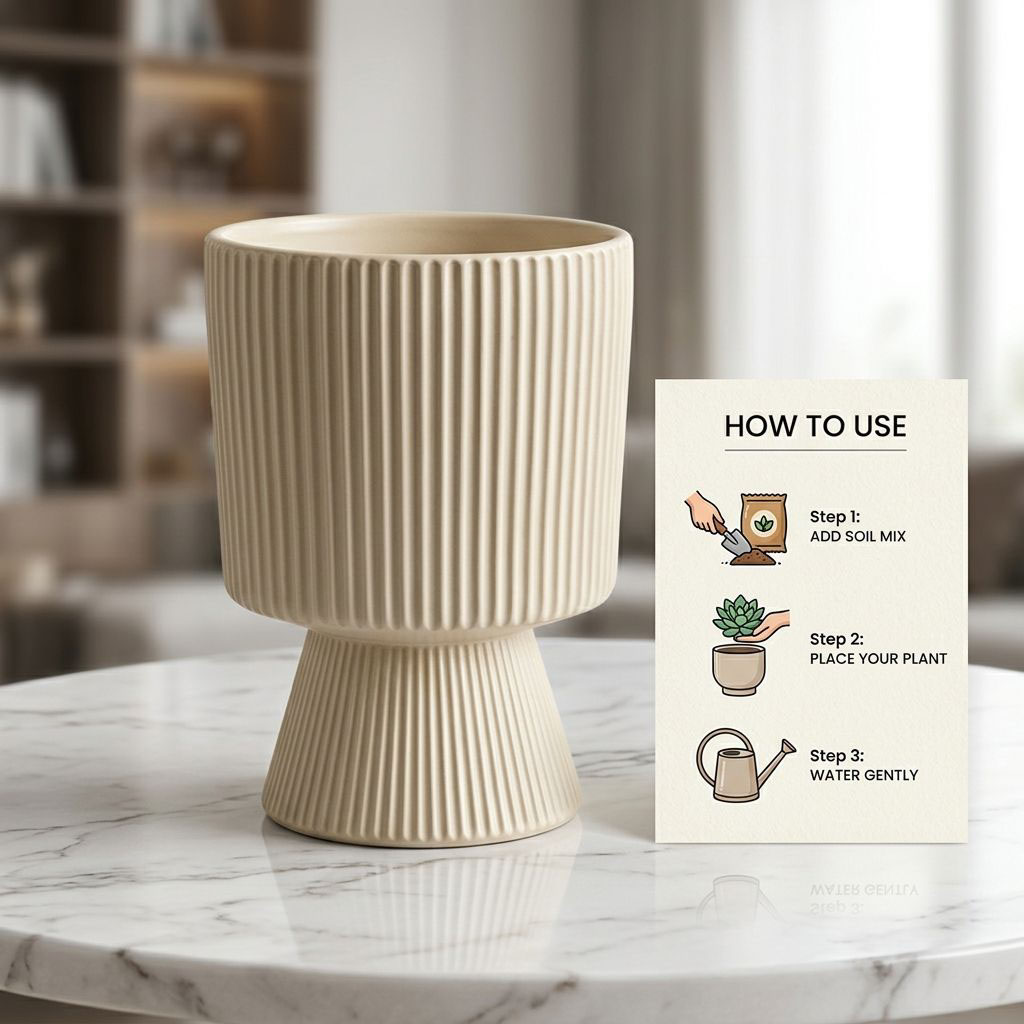 Ceramic Flower Pot 1 Piece