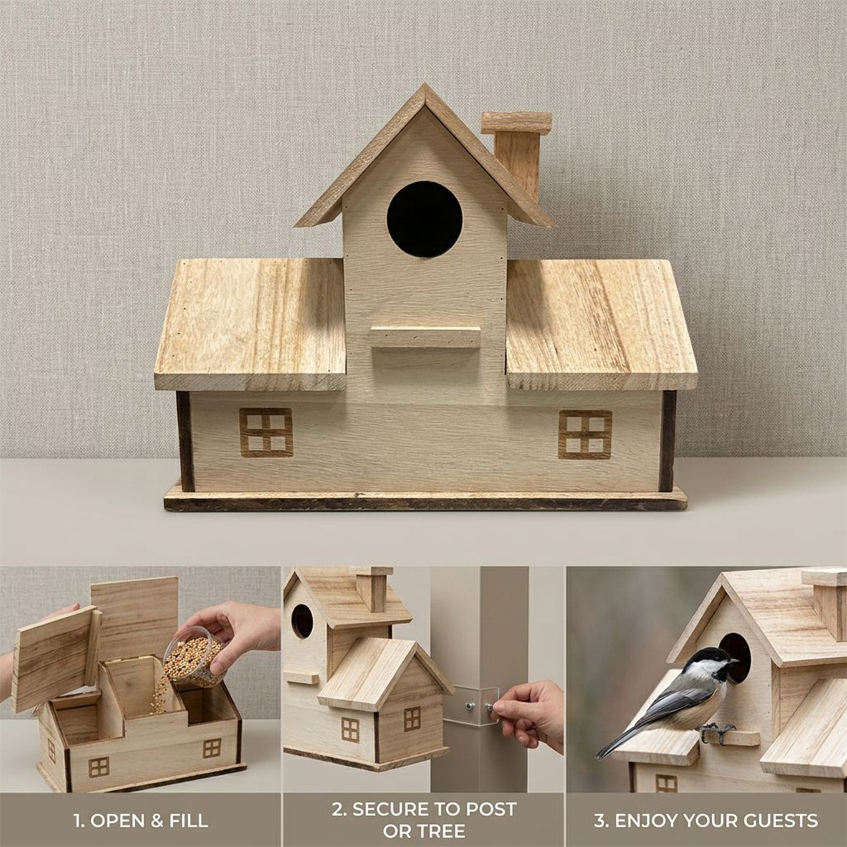 Wooden Bird House