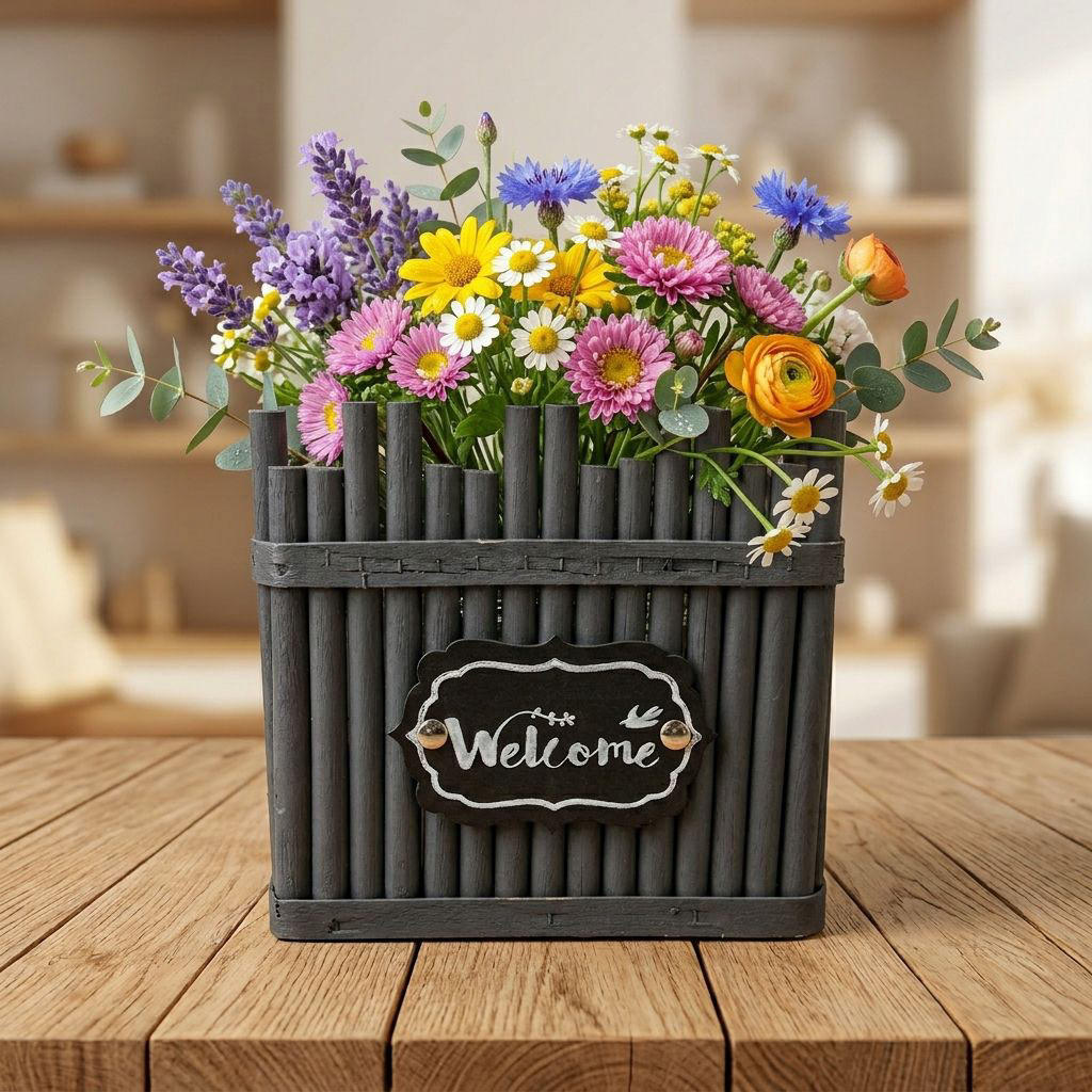 Wooden Flower Pot