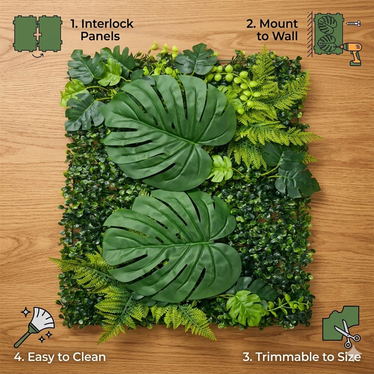 Green Wall 40x60cm