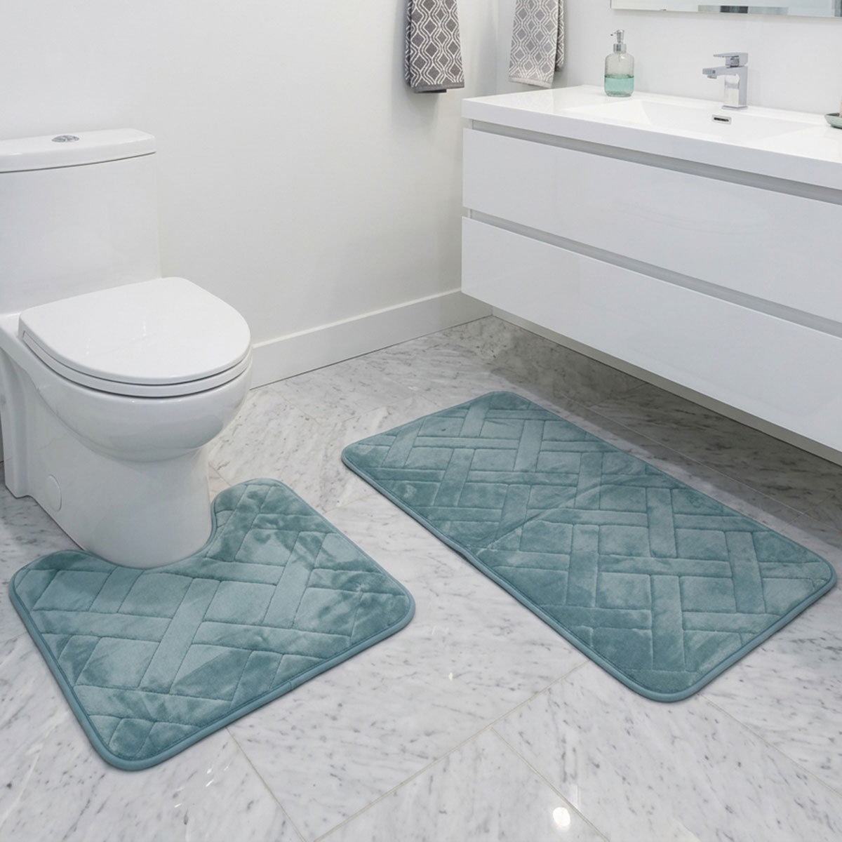 Cotton Bath Mat Set 2 Piece
