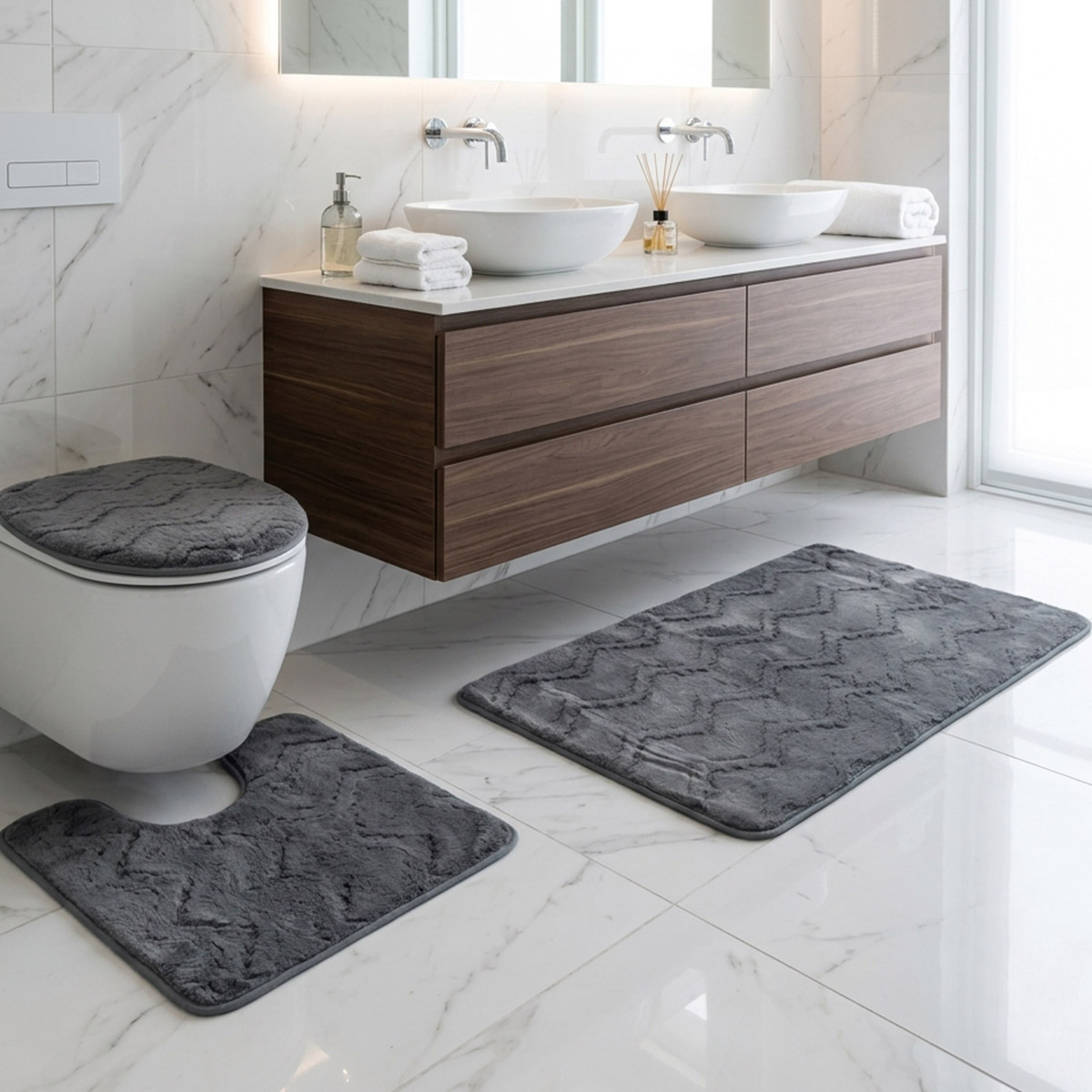 Bath Mat Set 3 Piece