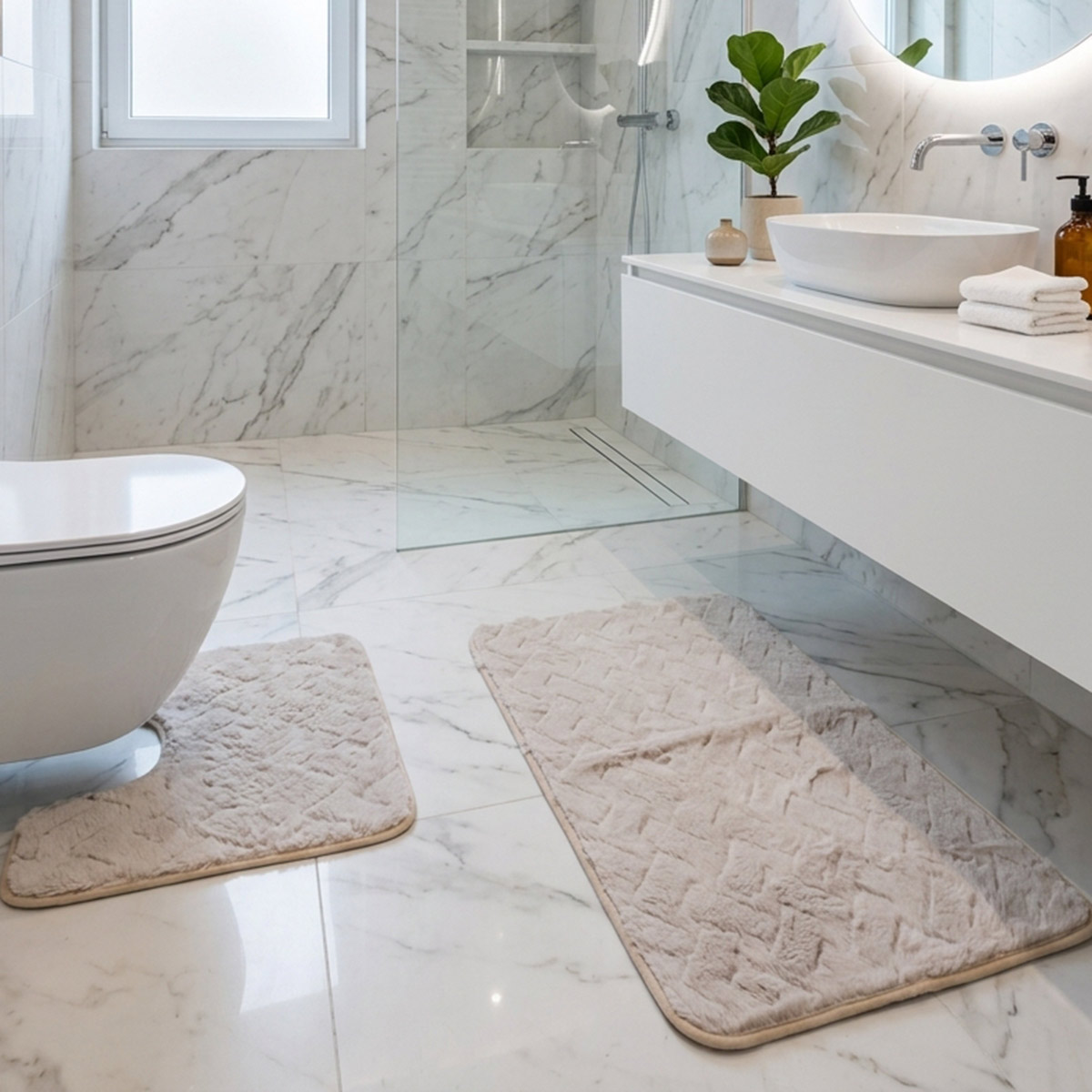 Bath Mat Set 2 Piece