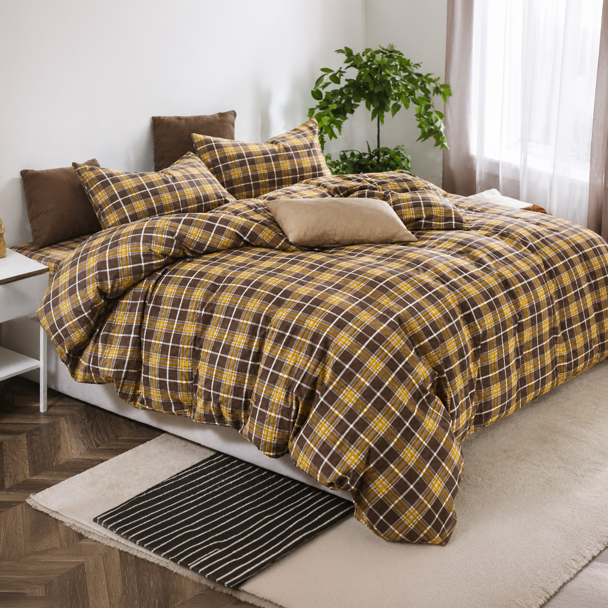 Floral Bedsheet Double Cot