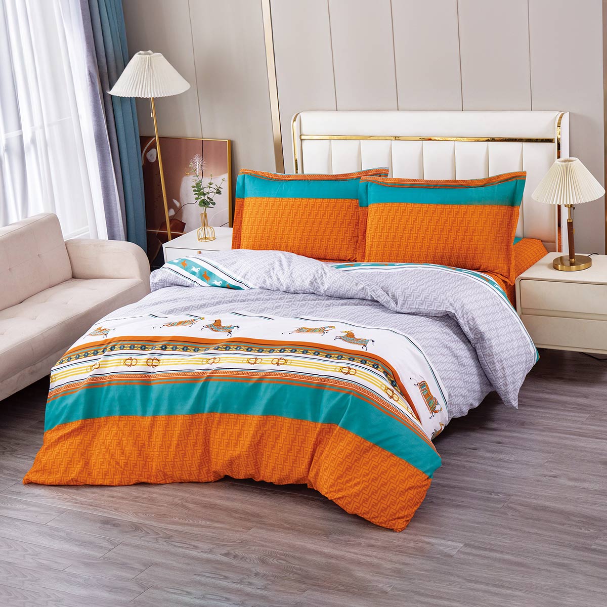 Microfiber Floral Printed Single Quilt Cover