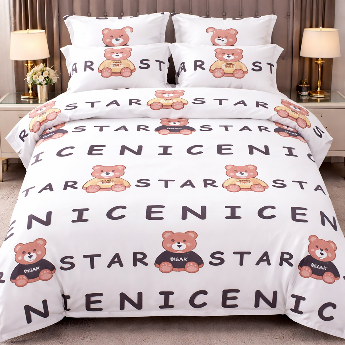 Baby Cot Bumper Set 4 Piece