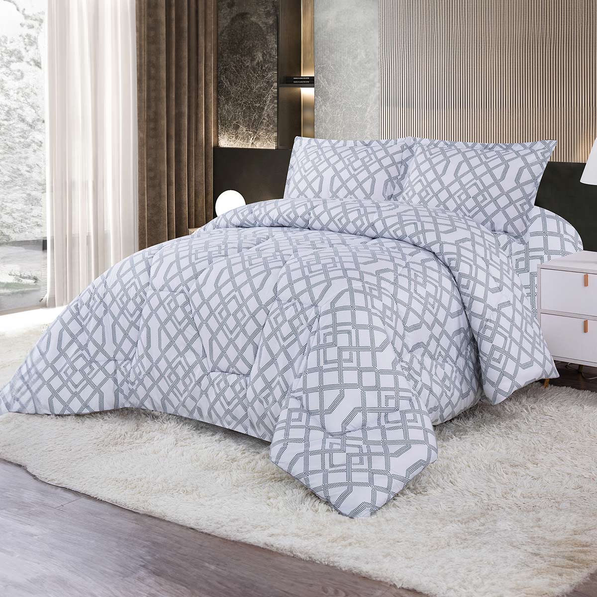 King Quilt Cover Set 3 Piece
