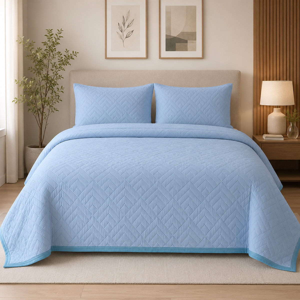 Plain Bed Cover 220x240cm
