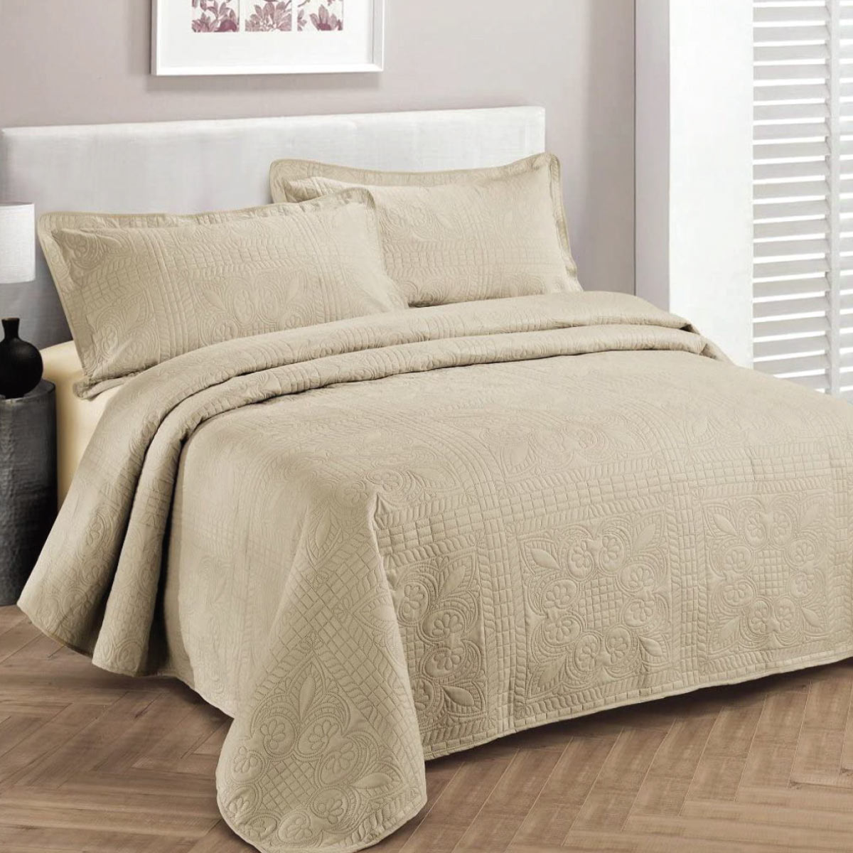 Plain Bed Cover 160x220cm
