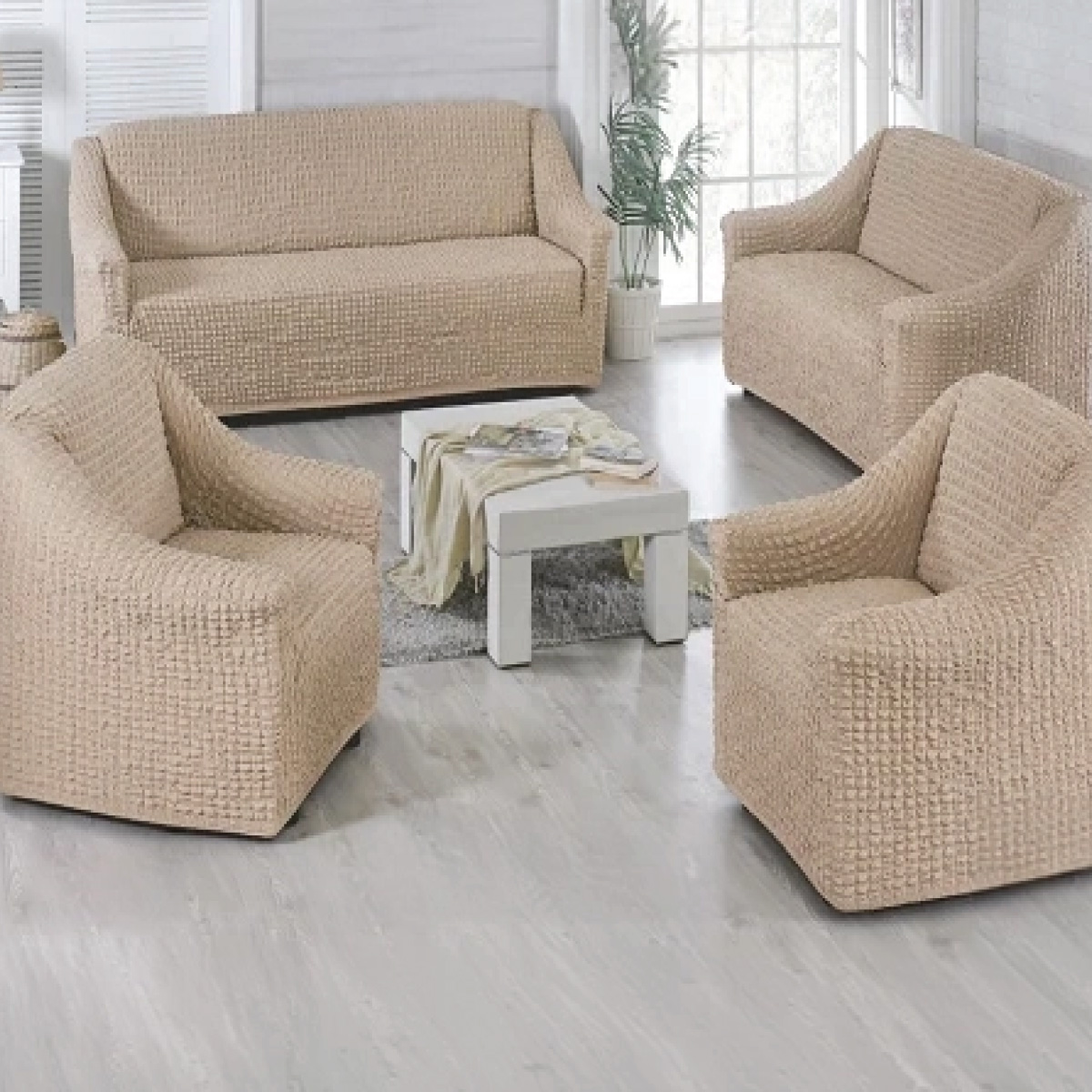 Milk Silk Sofa Cover