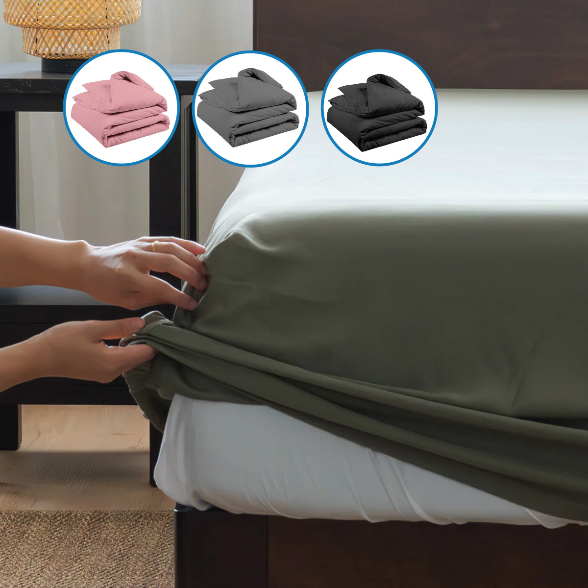 Fitted Bedsheet Double 120x200+30cm