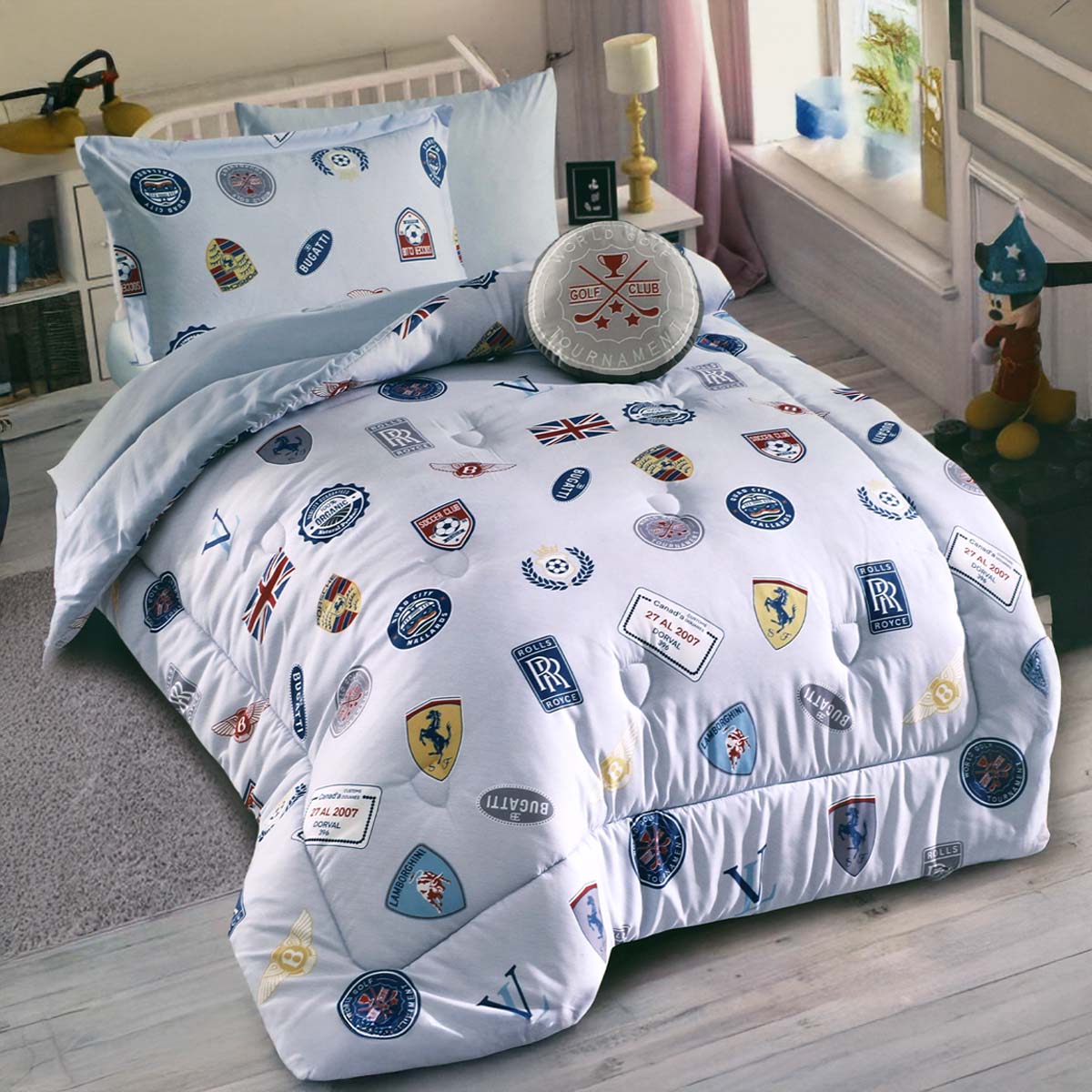 Microfiber Printed Comforter Set 4 Piece