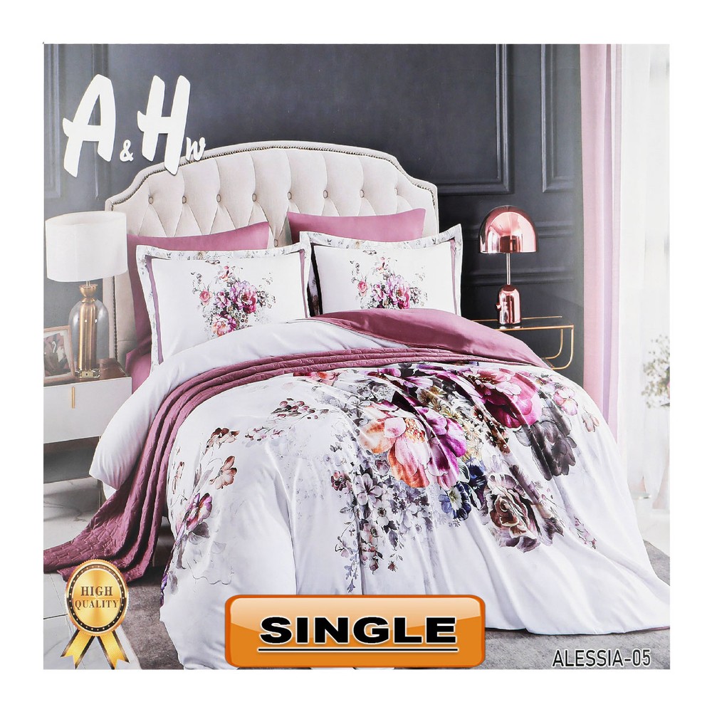 Cotton Floral Printed Single Comforter