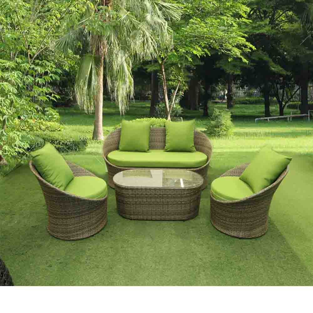 Outdoor Sofa Set 2+1+1 with Coffee Table